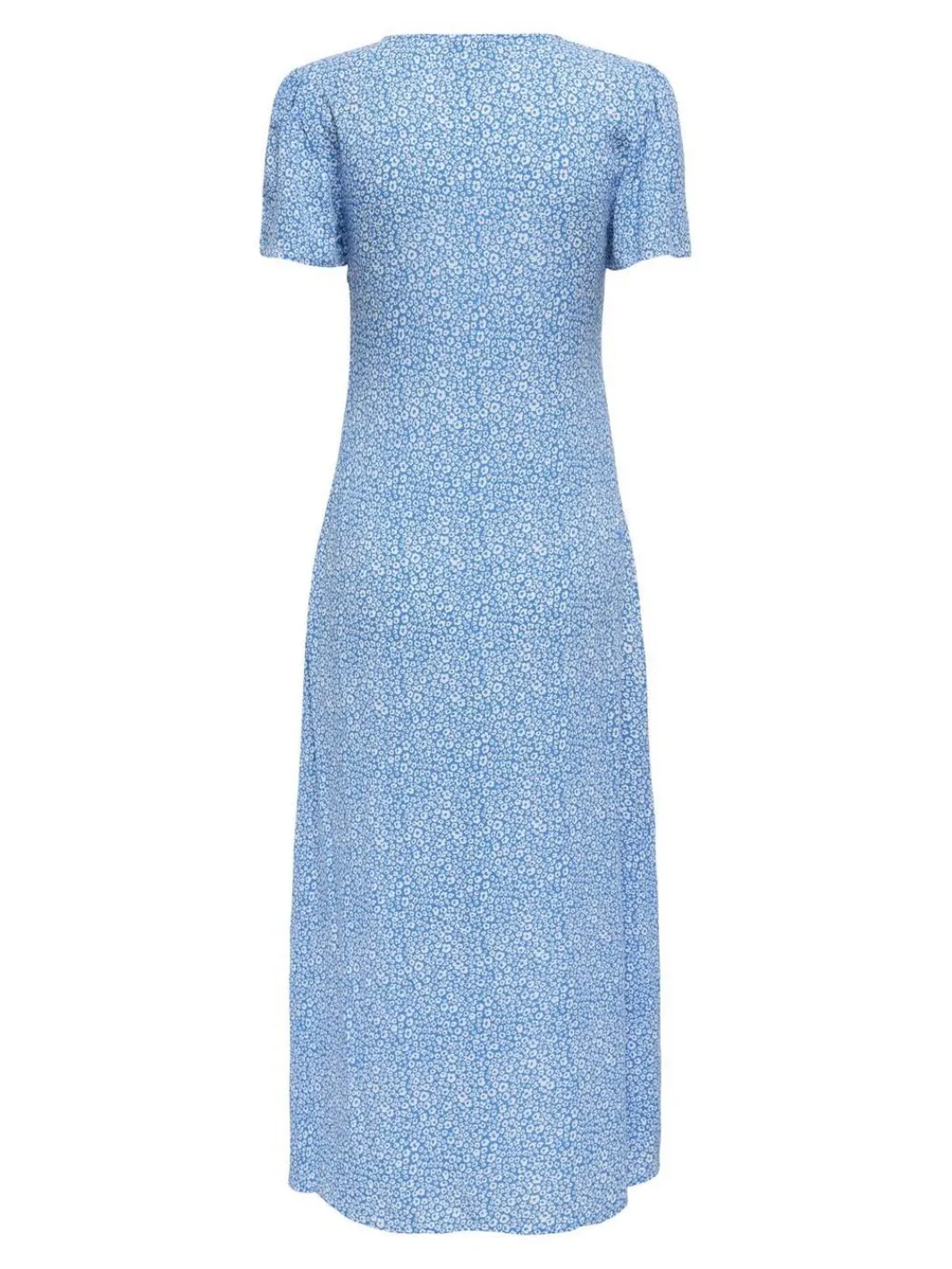 Outlet Only Onlancona Ss V-Neck Dress Moch 4815088 French Blue W Cloud Dancer