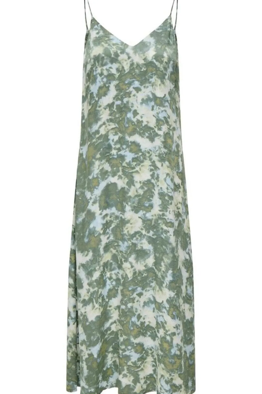 Clearance Only Onlannlouise Strap Long Dress 4902916 Balsam Green Tie Dye
