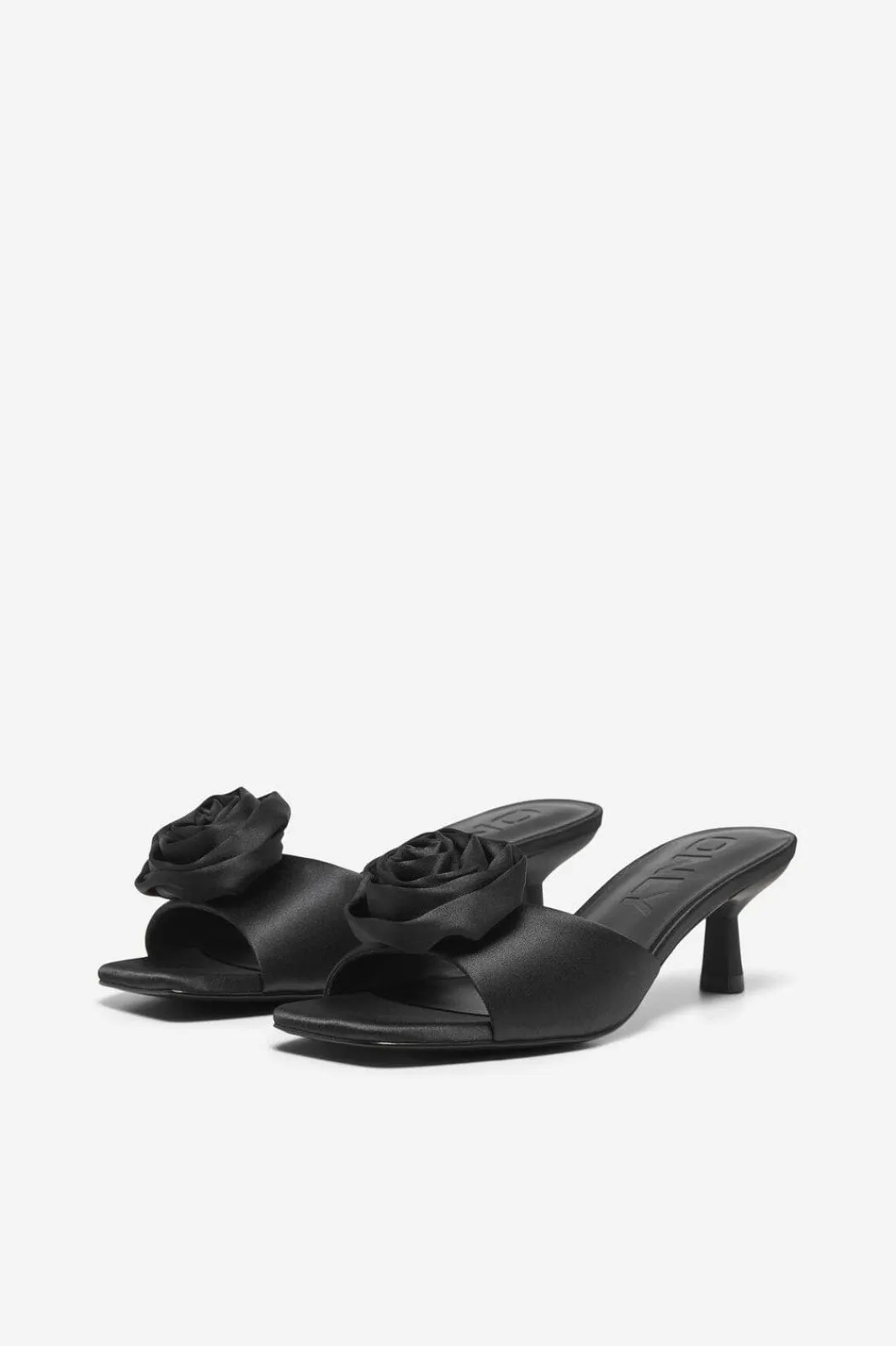 Best Only Shoes Onlarie-2 Heeled Mule Rose 4842617 Black