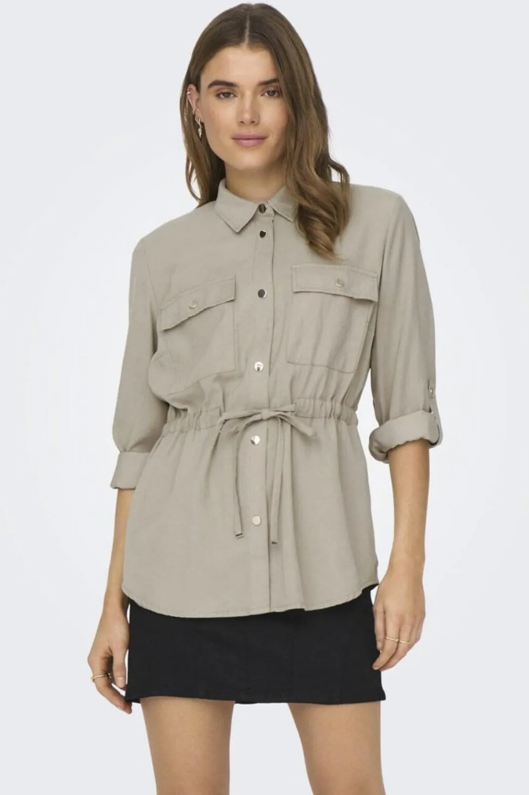 Clearance Only Onlaris Life 4/5 Fem Cargo Jacket Cc 4383044 Pure Cashmere