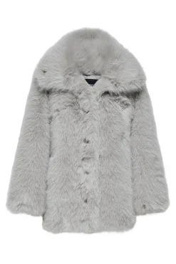 Online Only Onlashia Life Faux Deco Fur Coat 4851967 Drizzle