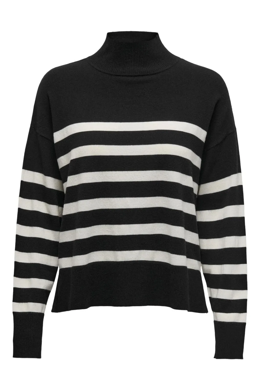 Sale Only Onlbari L/S Highneck Knt 4117569 Black Cloud Dancer