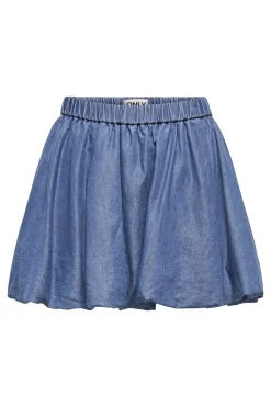 New Only Onlbea Balloon Skirt 4718984 Medium Blue Denim