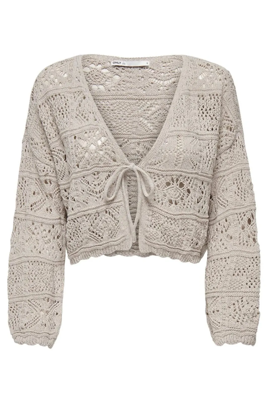 Hot Only Onlbeach Life 7/8 Tie Cardigan Knt 4032191 Pumice Stone