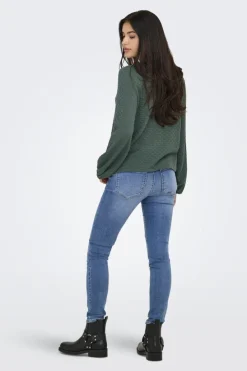 Clearance Only Onlbelle Life L/S Top 4891983 Balsam Green