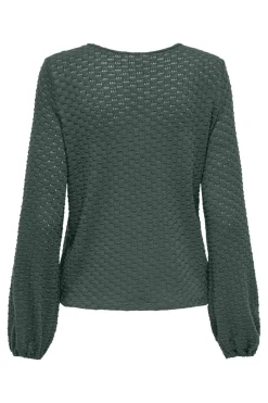 Clearance Only Onlbelle Life L/S Top 4891983 Balsam Green