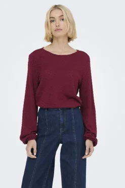 Online Only Onlbelle Life L/S Top 4839874 Cabernet