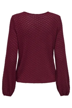 Online Only Onlbelle Life L/S Top 4839874 Cabernet