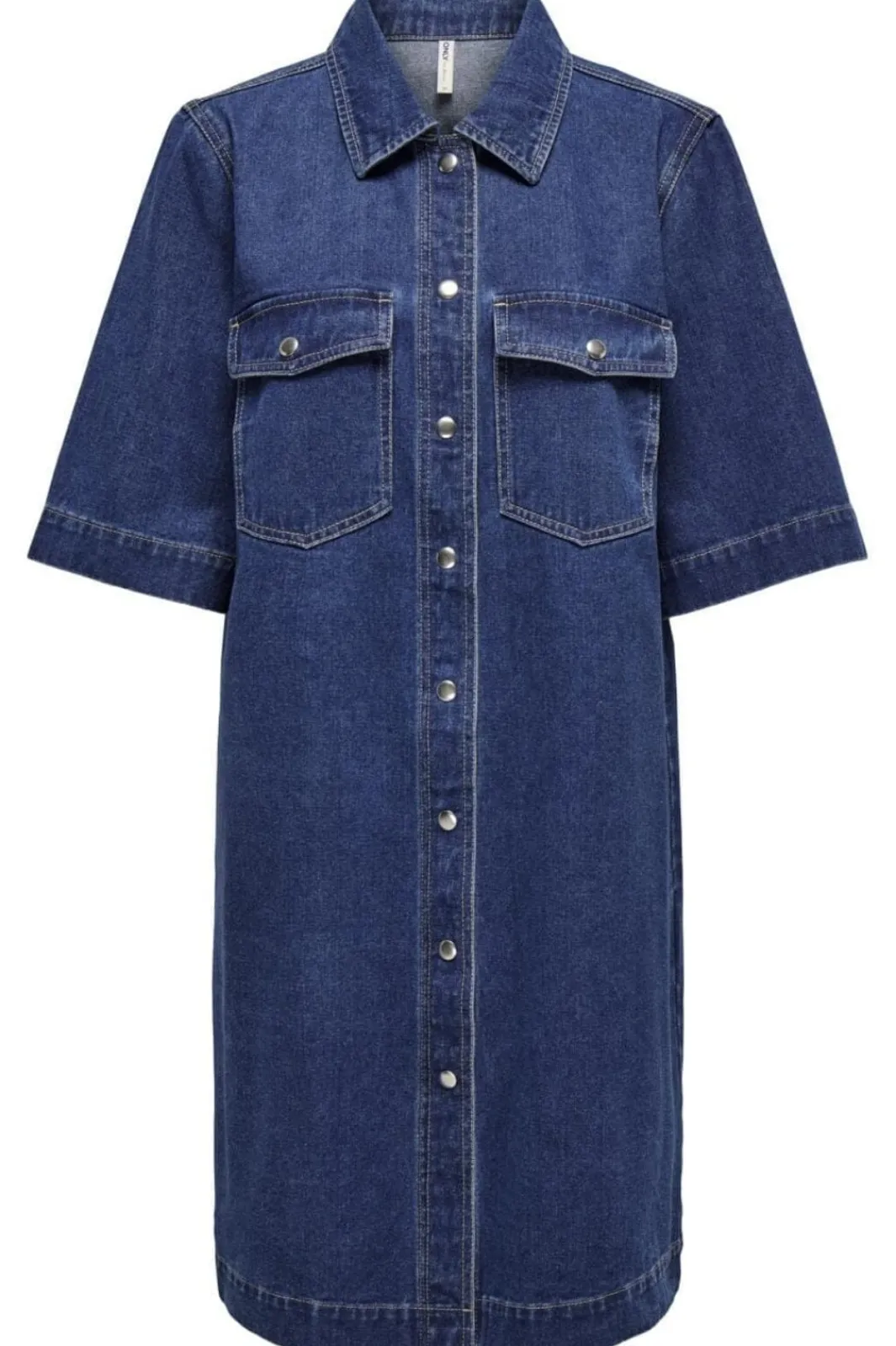 Sale Only Onlbelle S/S Button Dress Gua 4506888 Dark Blue Denim