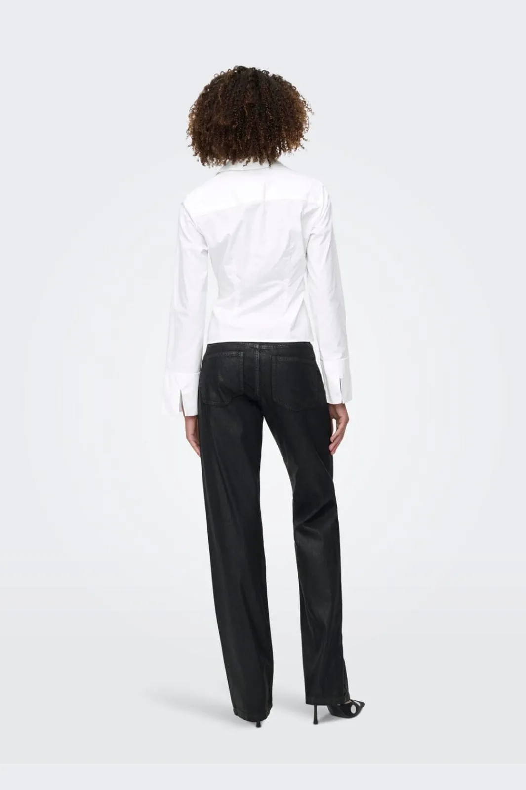 Only Onlbeya Ls Fitted Hook Shirt 4942456 Bright White