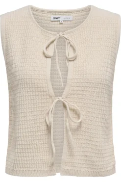 Only Onlbirtie Sl Tie V-Neck Vest Cc Knt 4777998 Birch