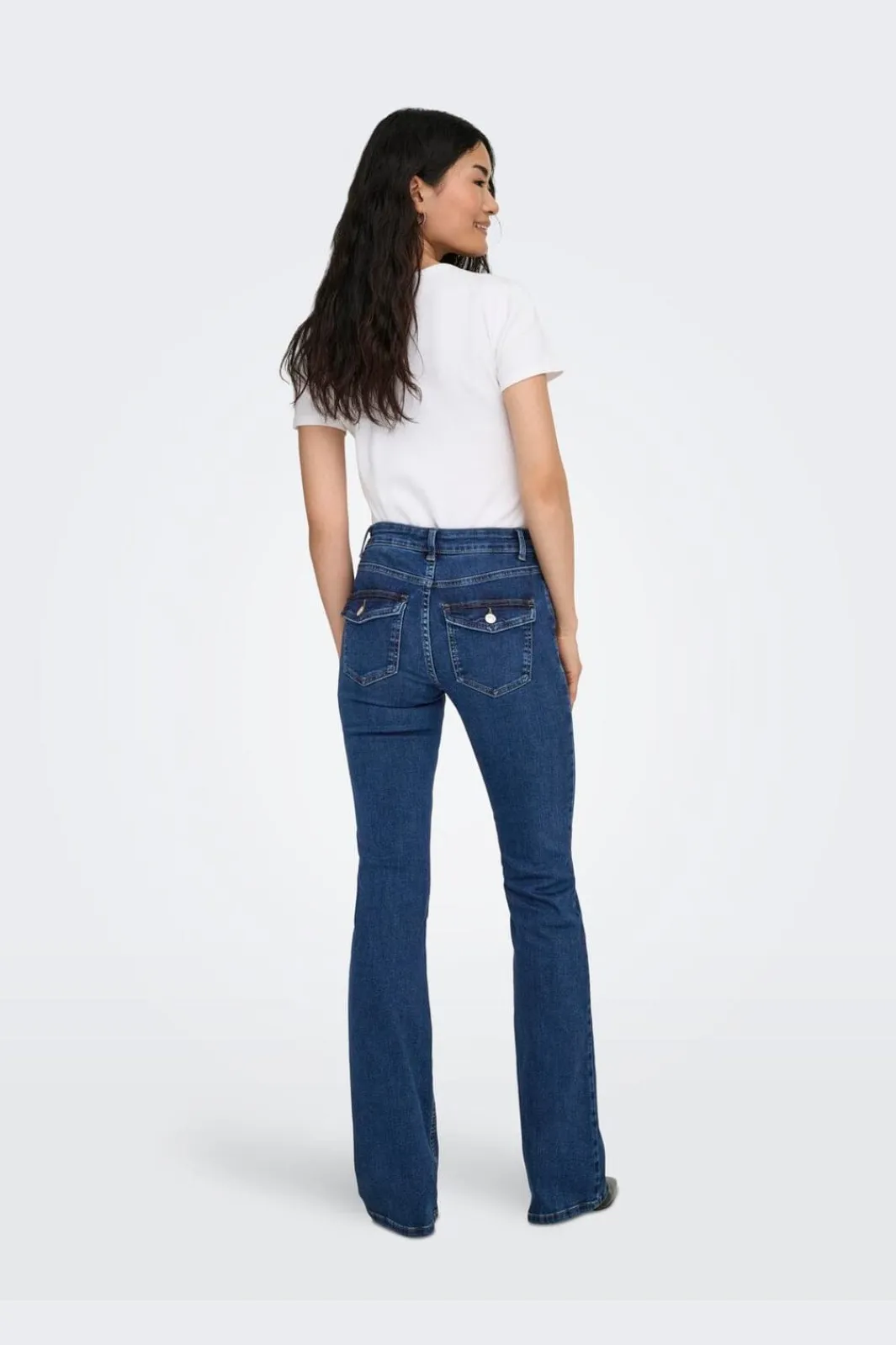 Only Onlblush B-Poc Flared Pim134 5000266 Dark Blue Denim