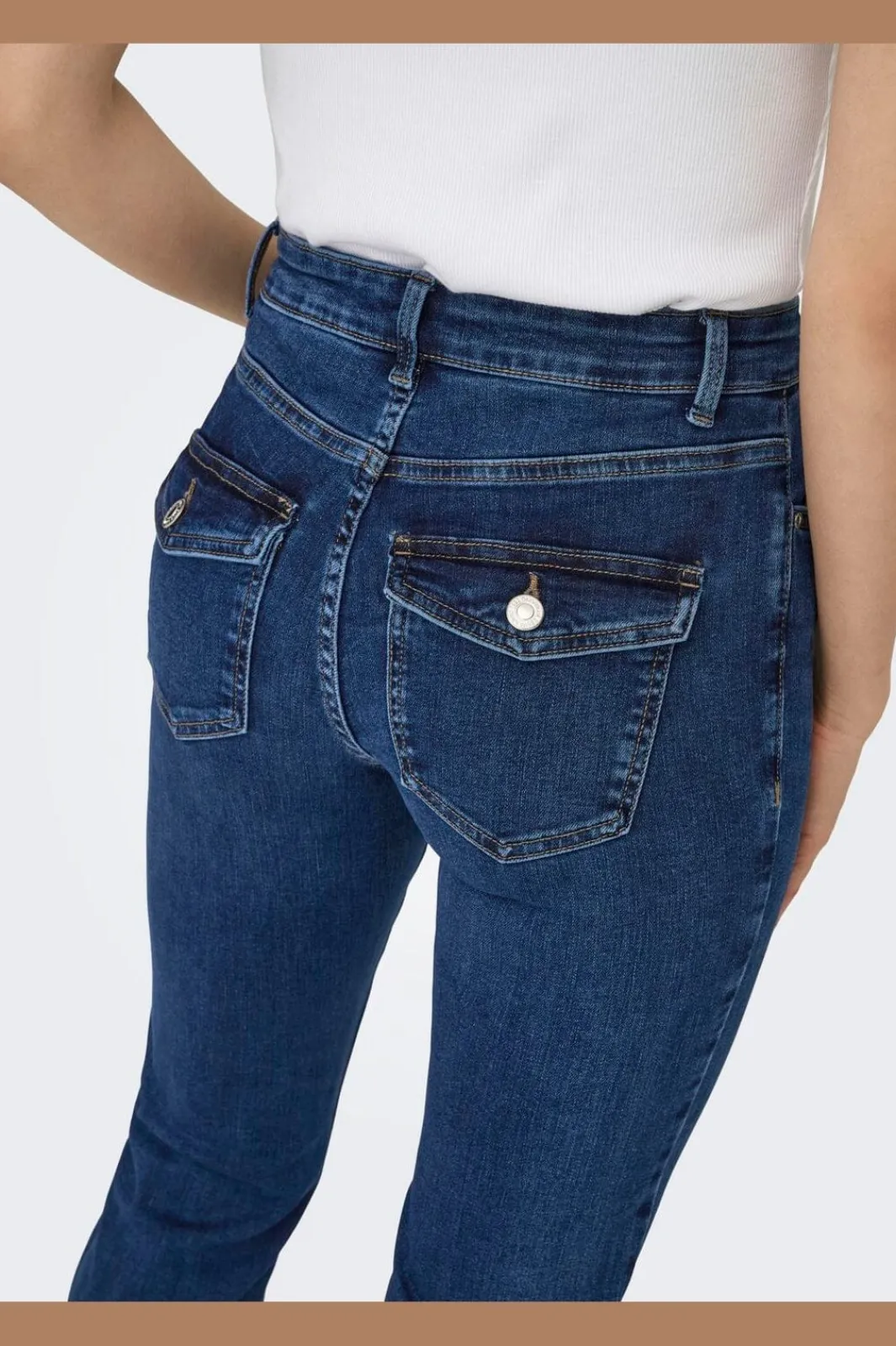 Only Onlblush B-Poc Flared Pim134 5000266 Dark Blue Denim