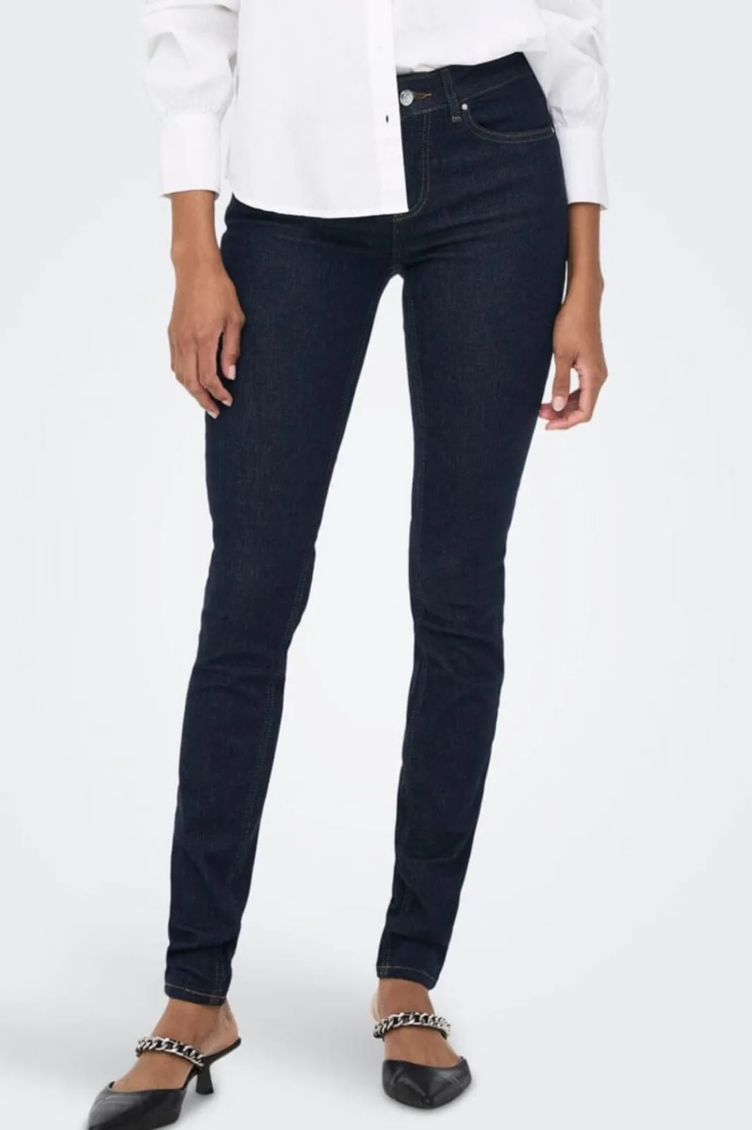 Discount Only Onlblush Mid Sk Stayblue 3915471 Dark Blue Denim