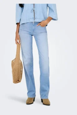Online Only Onlblush Mid Straight Rea828 4921487 Light Blue Denim