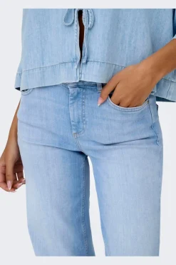 Online Only Onlblush Mid Straight Rea828 4921487 Light Blue Denim