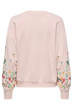 Clearance Only Onlbrooke L/S O-Neck Flower Swt 4691872 Potpourri Sleeve Flower