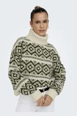 New Only Onlcarin Life Ls Jq Loose Rolln Knt 4943561 Birch Rosin
