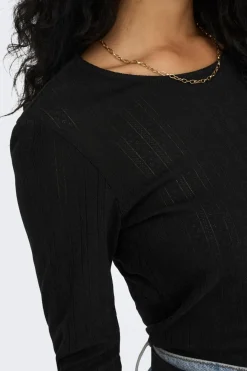 Hot Only Onlcarlotta L/S Top 4210751 Black