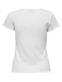 Sale Only Onlcarlotta SS Top 3876952 White