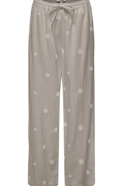 Outlet Only Onlcaro Linen Bl Emb Wide Pant Cc 4727393 String Pumice Stone Embroidery
