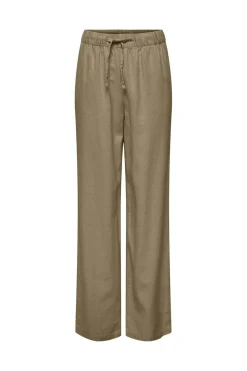 Hot Only Onlcaro Linen Bl Pull-Up Pant Cc 4652313 Elmwood