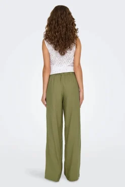 Hot Only Onlcaro Linen Bl Pull-Up Pant Cc 4652313 Elmwood