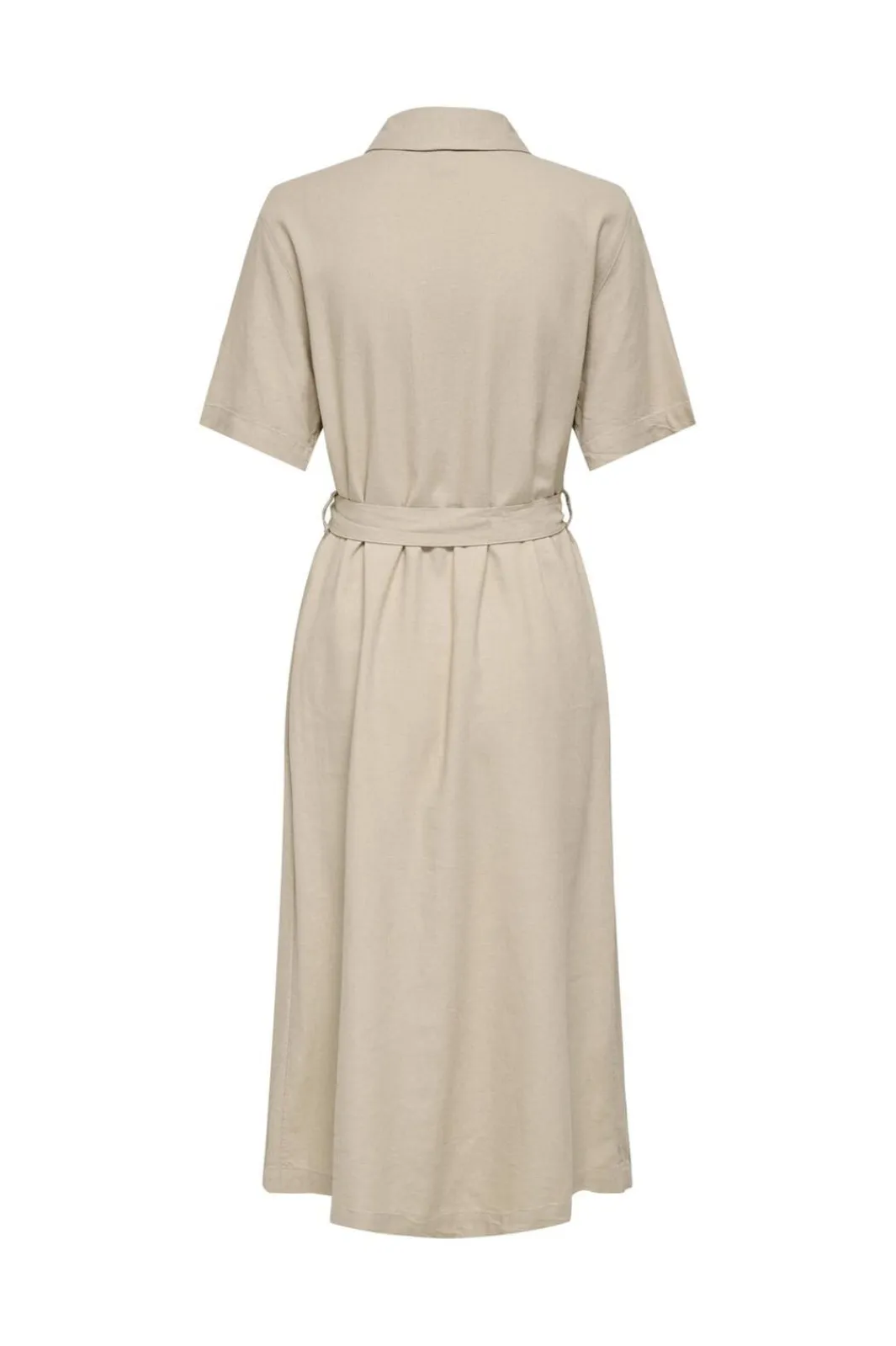 Online Only Onlcaro S/S Linen Bl Belt Dress Cc 4727101 Oxford Tan