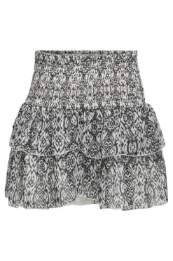 Outlet Only Onlchanette Layered Short Skirt 4801601 Cloud Dancer Ikat