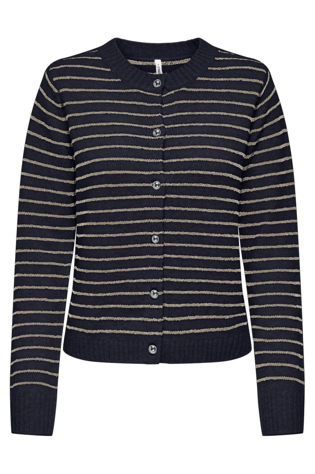 Outlet Only Onlchester Life Ls Stripe Cardi Cc Knt 4959096 Night Sky Humus/Mel/Silver Button