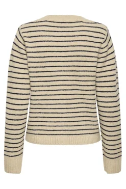 Sale Only Onlchester Life Ls Stripe Cardi Cc Knt 4917596 Humus Niht Sky/Mel/Silver Button