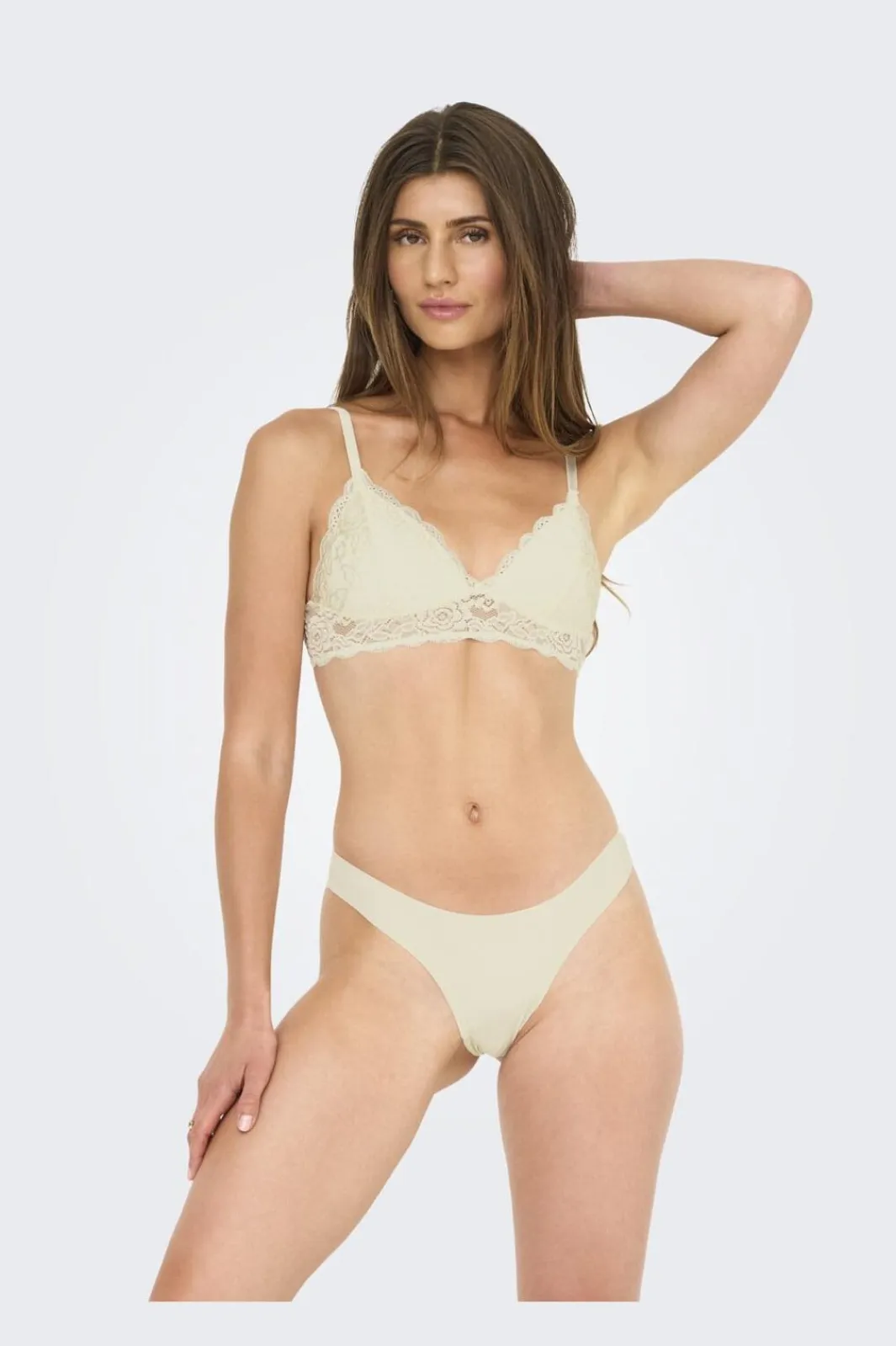 Only Onlchloe Lace Brazil 3-Pack Acc 4801849 Cloud Dancer X3