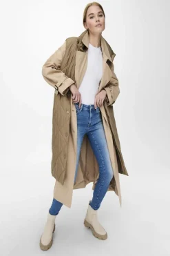 Discount Only Onlchloe Trenchcoat Double B. Otw 3781745 Tannin