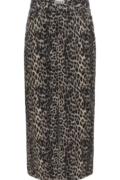 Sale Only Onlcilla-Anlie Long Slit Skirt 4695545 Black Leo