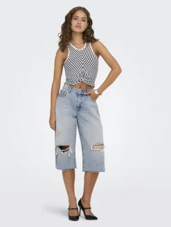 Clearance Only Onlcobain Reg Dest W Long Shorts Tai 4769481 Light Blue Denim