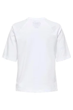 New Only Onlcoca Cola Xmas Life S/S Top 4837322 White Coca Cola Santa