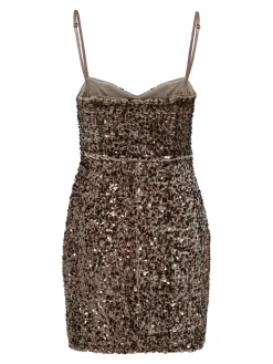 Only Onlconfidence S/L Sequins Tube Dress 4877655 Mountain Trail Mountain Trail Sequins