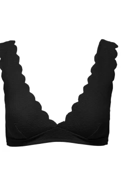 Discount Only Onldelphine Scallop Bikini Top Acc 4686068 Black