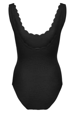 Only Onldelphine Scallop Swimsuit Acc 4686127 Black