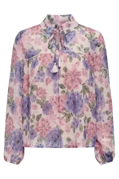Best Only Onldina L/S Top 4787723 Cloud Dancer Ella Flower