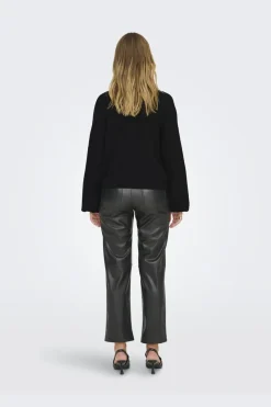 New Only Onldonna Ls Bow V-Neck Knt 4699811 Black