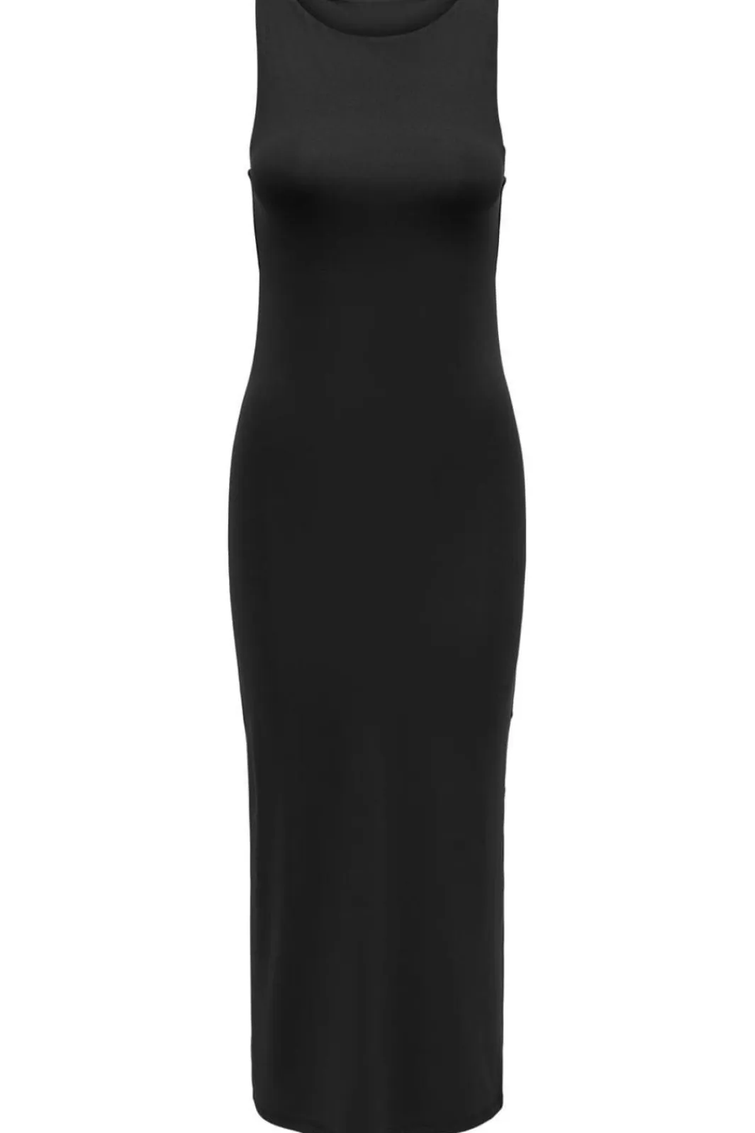Only Onlea S/L Long Slit Dress Now 4423088 Black