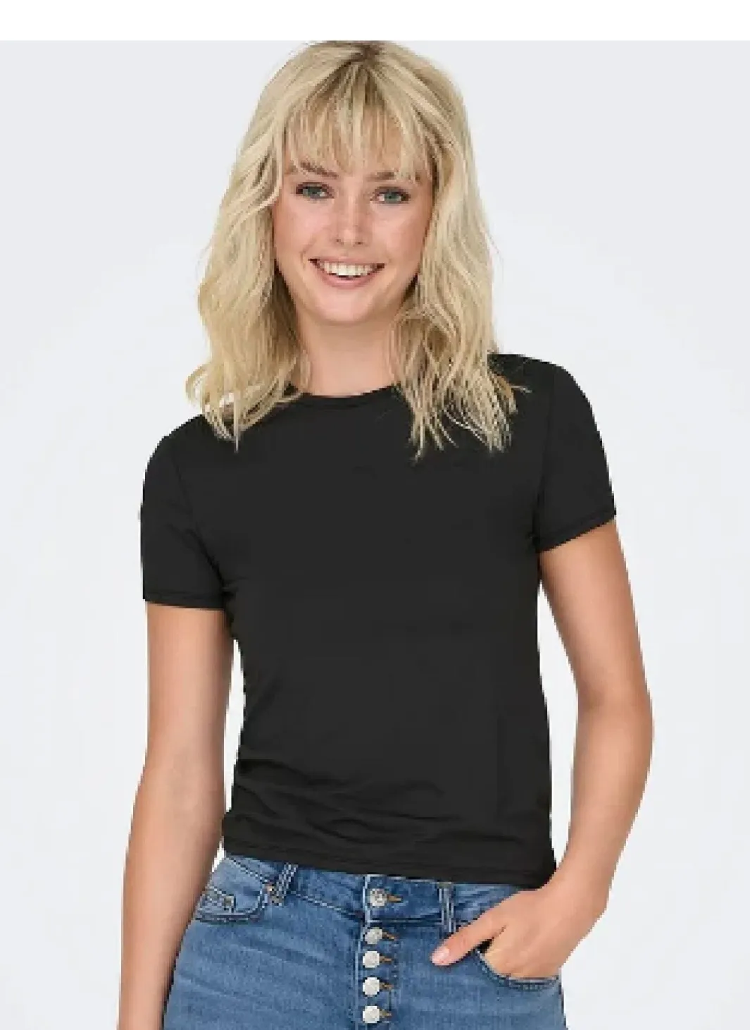 Clearance Only Onlea S/S Top O-Neck 4596265 Chocolate Torte