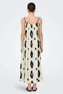 Online Only Onlelanor Sl Braid Ankel Dress 4772943 Cloud Dancer W Black