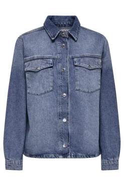 Hot Only Onlella L/S Pocket Shirt Tai519 4636338 Medium Blue Denim