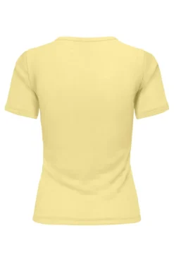 Outlet Only Onlelli S/S Rib Top 4941178 Lemon Meringue