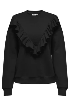 Best Only Onlely L/S O-Neck Fringe Swt 4892159 Black