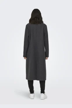Online Only Onlemma Life Reg. Long Coat 4419727 Dark Grey Melange