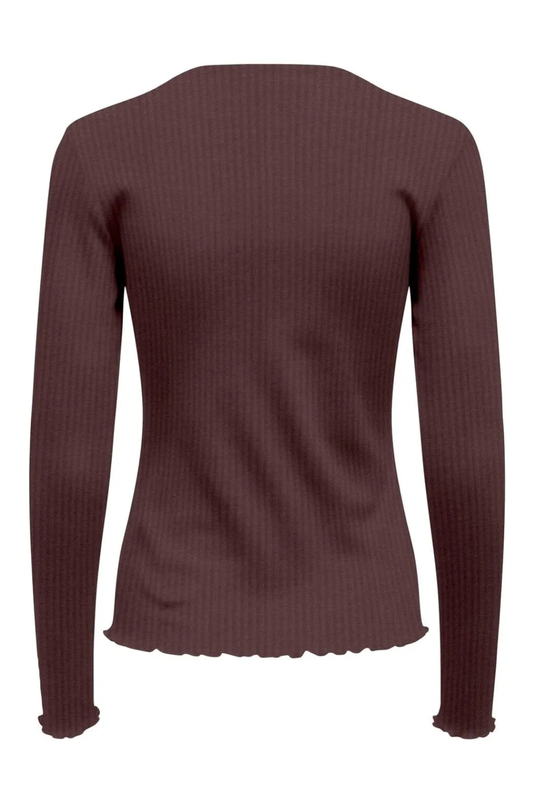 Best Only Onlemma L/S Rib Basic Top 4963370 Decadent Chocolate