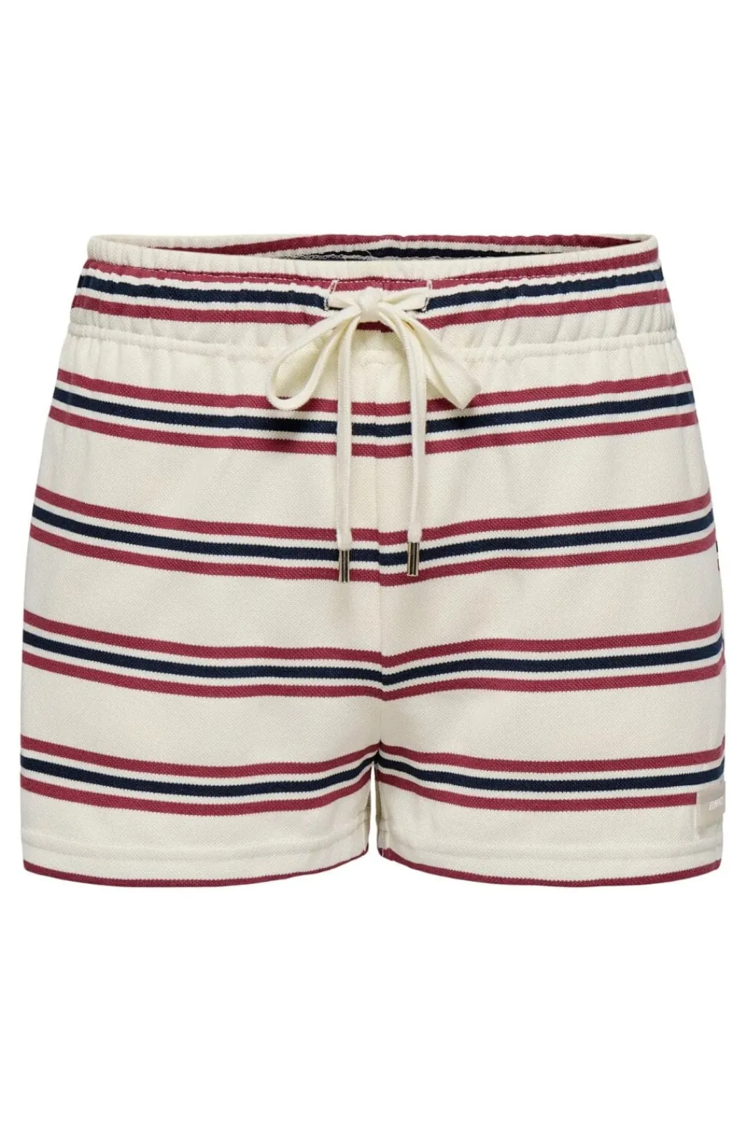 Only Onlevie Shorts 4793080 Antique White Navy Blazer+Ruby Wine